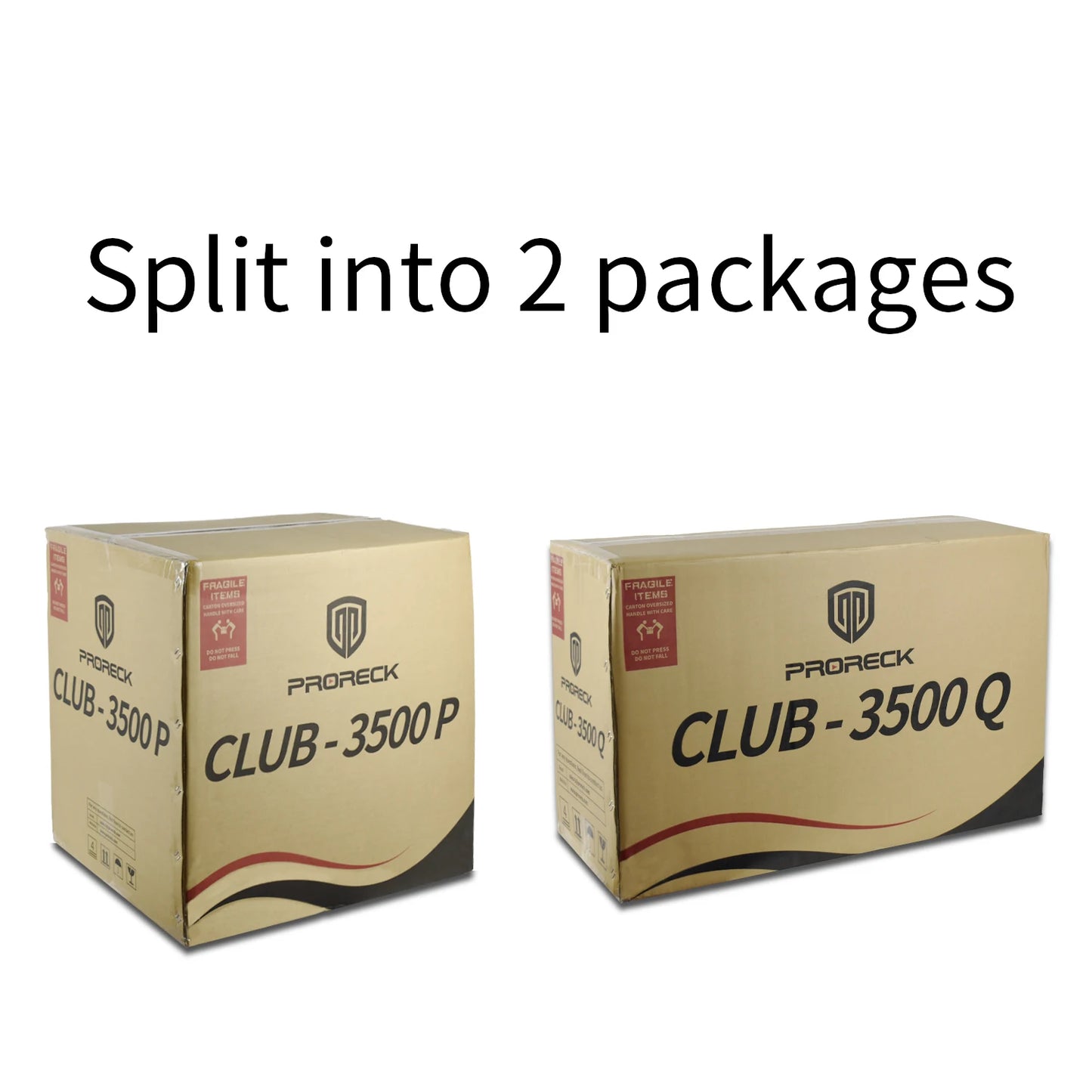 PRORECK Club 3500 15 inch subwoofer 3000W DJ Powered PA Speaker System Combo Set with 8 Array Speakers,Bluetooth, USB, SD Card