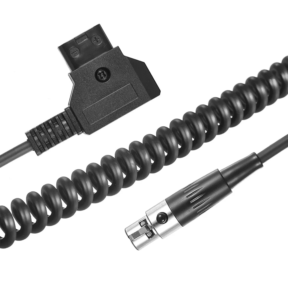 D-Tap Male to (Tinny) XLR 4 Pin Cable Straight Cord 100cm Cable Length for VFM 5.6 D-Tap Male Power Cable