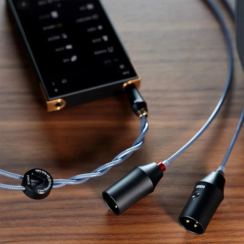 BC44XLR 4.4mm Balanced Input To XLR 3Pin Output Shielding Signal Cable Double Shielded Coaxial Structure
