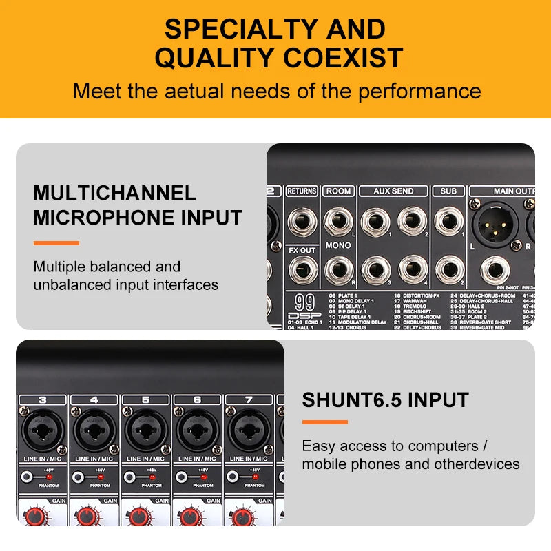 Professional 99 DSP Digital 12 Channel Powered Sound Studio Mixer De Audio Profecional Dj Controller/audio Console Mixer