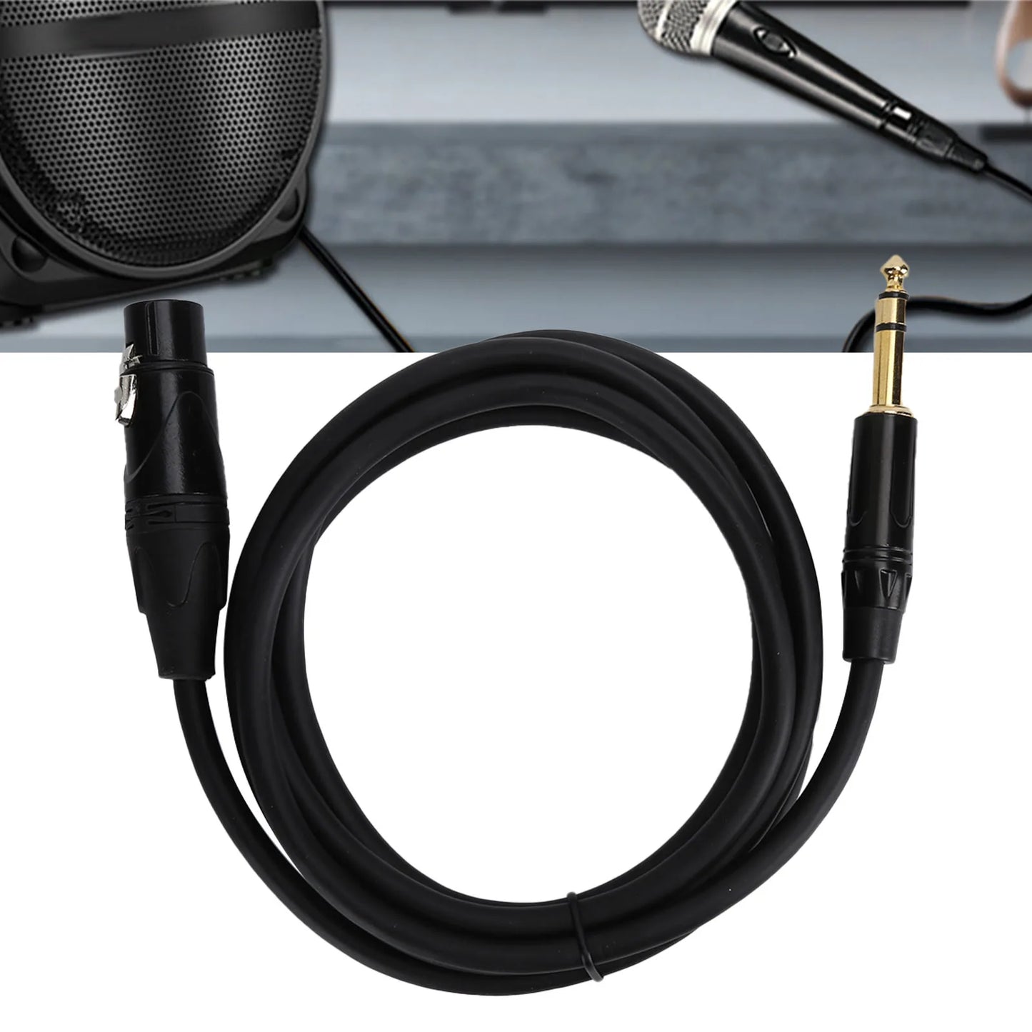 JORINDO XLR Female to 1/4in 6.35mm Jack Balanced Signal Interconnect Cable Microphone Cord XLR Patch Cable