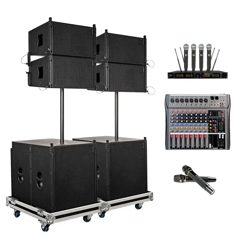【Best-selling】Outdoor Concert Stage Active Line Array Speakers