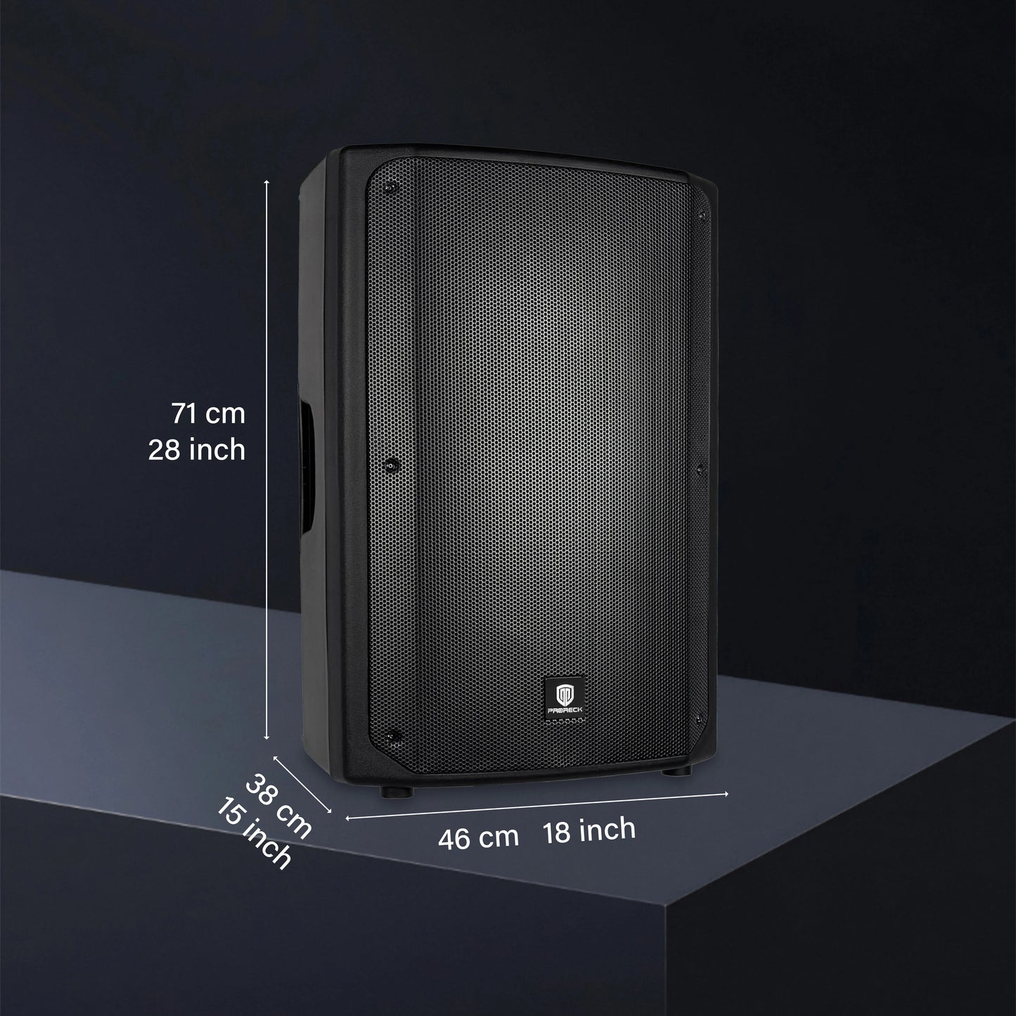 PRORECK Delta 156 2000W Bluetooth PA Speaker System with 8-Channel Powered Mixer, 2 15-Inch Passive Speakers, Stands for DJ BAND