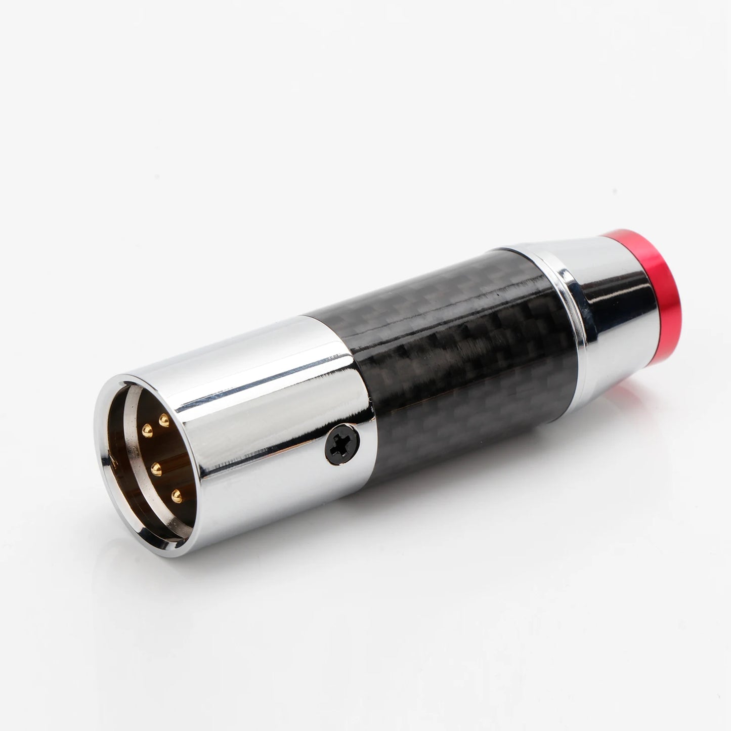 4pin XLR Connector Headphone XLR Adapter Carbon Fiber Audio XLR Professional Audio Microphone Line Plug For 11mm cable DIY Cable