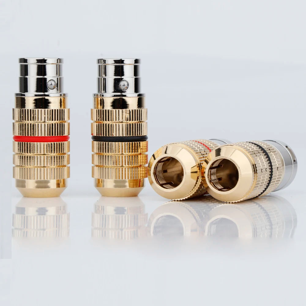 XLR Plug CGM 3pin XLR Audio Plug Rhodium Plated XLR Male and Female Balance Connector Plug for DIY Cable  XR1815