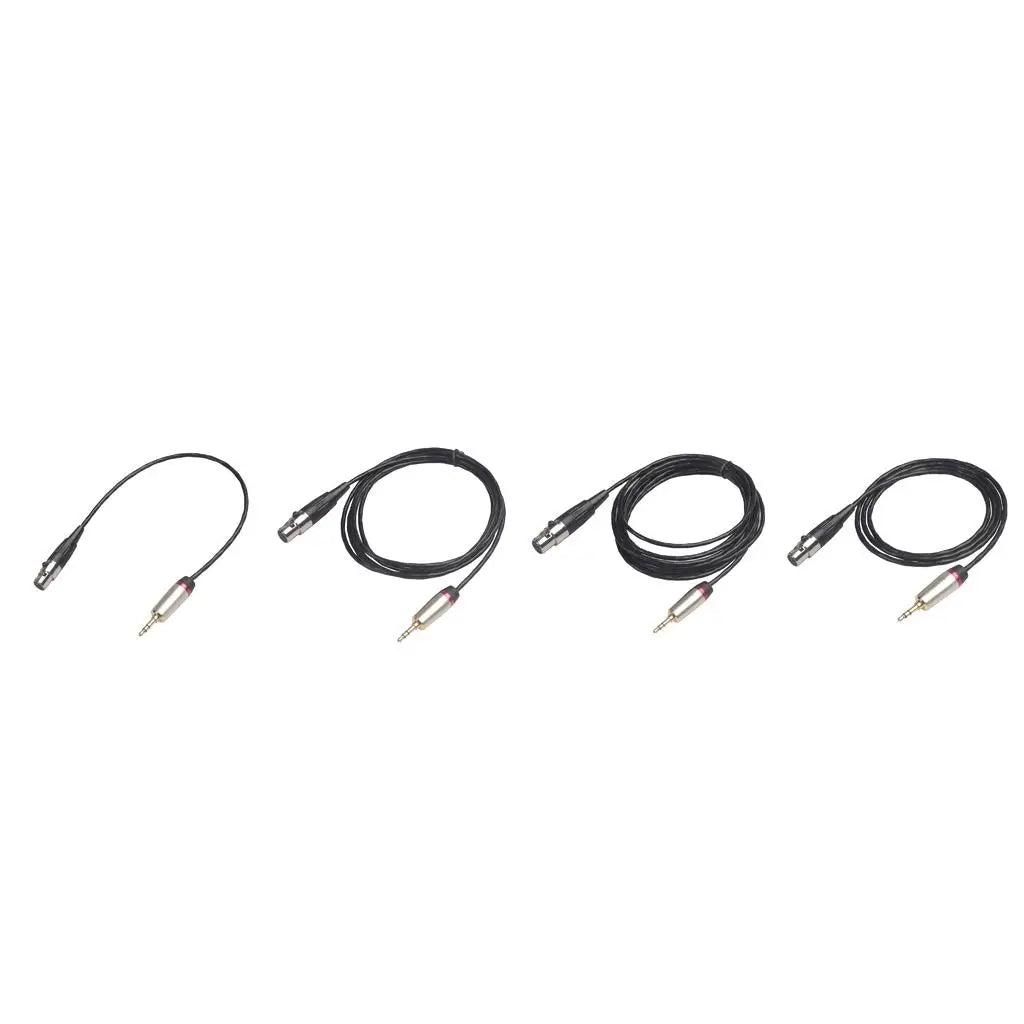 3.5mm Stereo Cable to XLR Female 3 Pin Male Interconnect Cable