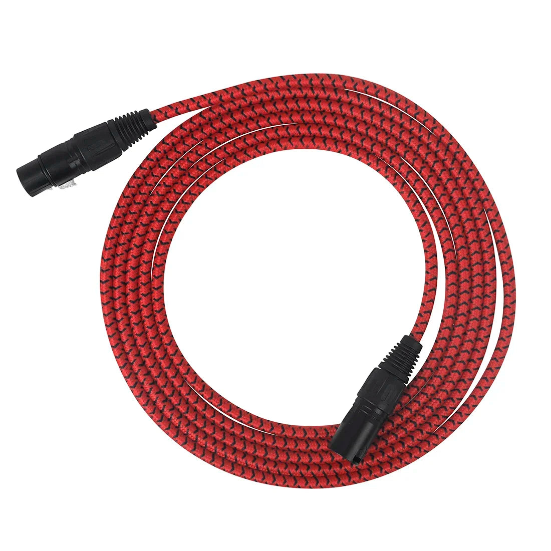 3M Microphone Audio Cable XLR Adapter Metal Snap Noise Canceling Braided Cable for Electric Acoustic Guitar Bass Portable Parts