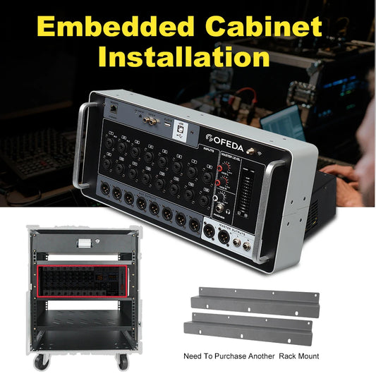 Gooermi AFS Professional Digital Mixer Audio Pro Multiple orbit Channel DJ Mixing Sound Board Console USB PC Recording Input 48V