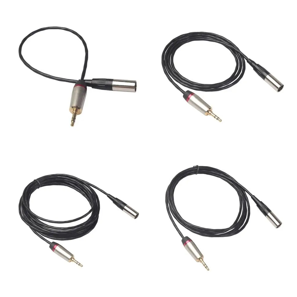 3.5mm To XLR Male Stereo Cable 1/8 Inch Adapter Cord 2M 1M 0.