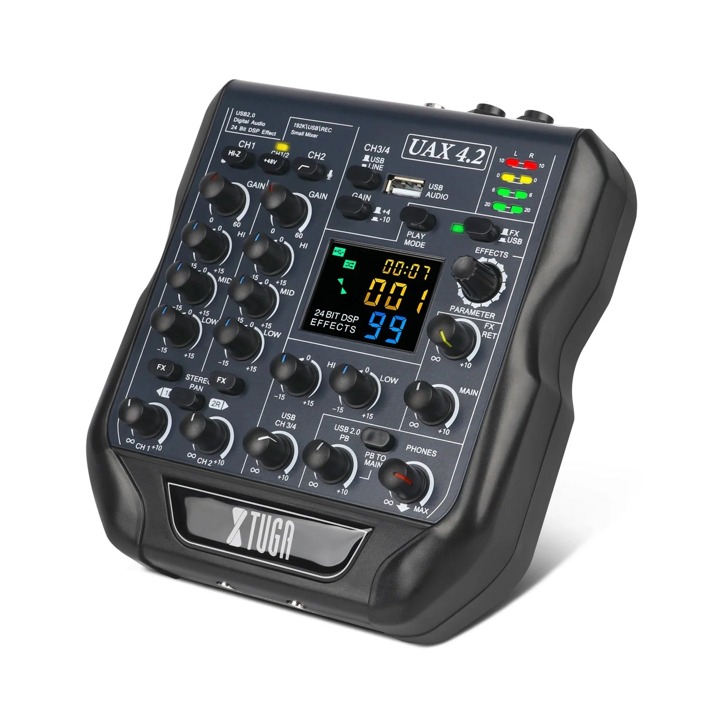 Xtuga UAX4.2 Spare Parts Small Dj Controller Digital Audio Mixer Console Mini Mixer De Audio Dj Controller for Home Live