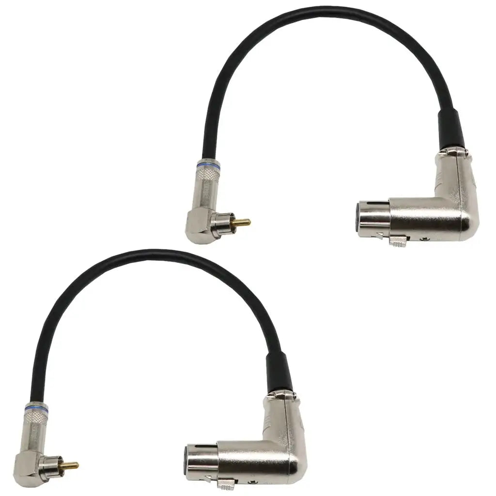 XLR to RCA Converter Premium 1ft Audio Cable Shielded for Mixing Console Speaker Amplifier Equipment