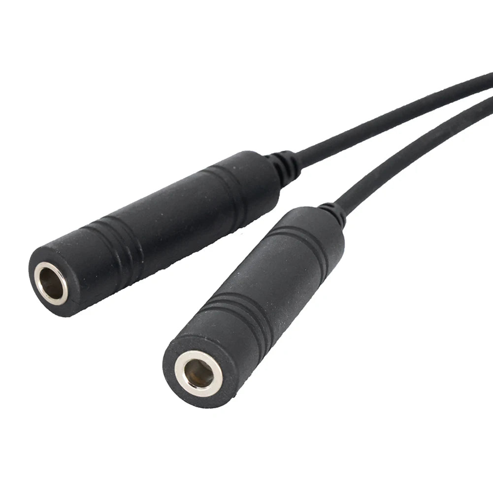 GA Dual Plugs To Airbus 5 Pin XLR Cable Adapter Universal Male To Female Aviation Headset Connector Accessories for Communicatio
