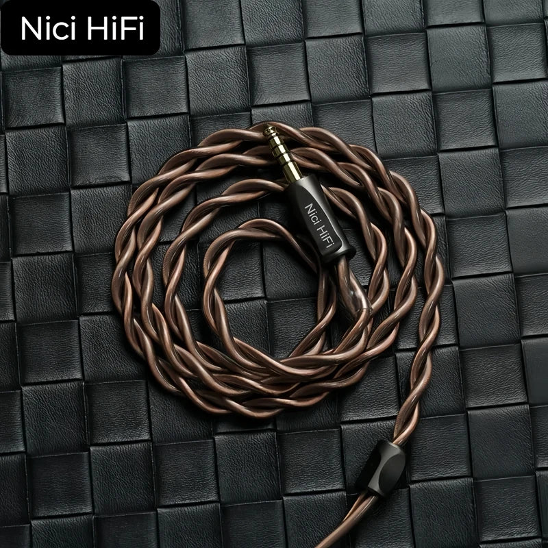 Nici HiFi-20 2 Core Headphone Cable For Dan Clark Audio Aeon Alpha Expanse Ether Stealth XLR 4.4mm 2m 3m Upgrade Balanced Cable