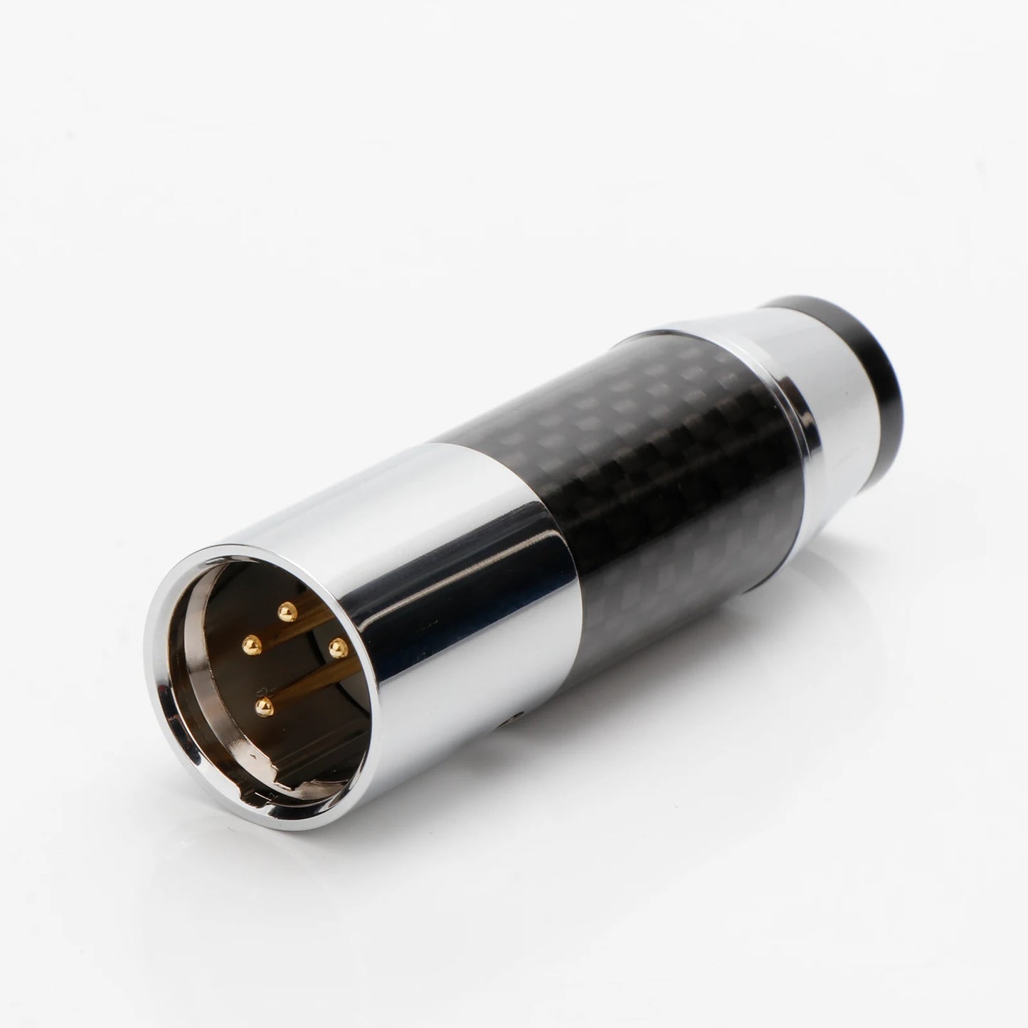 4pin XLR Connector Headphone XLR Adapter Carbon Fiber Audio XLR Professional Audio Microphone Line Plug For 11mm cable DIY Cable