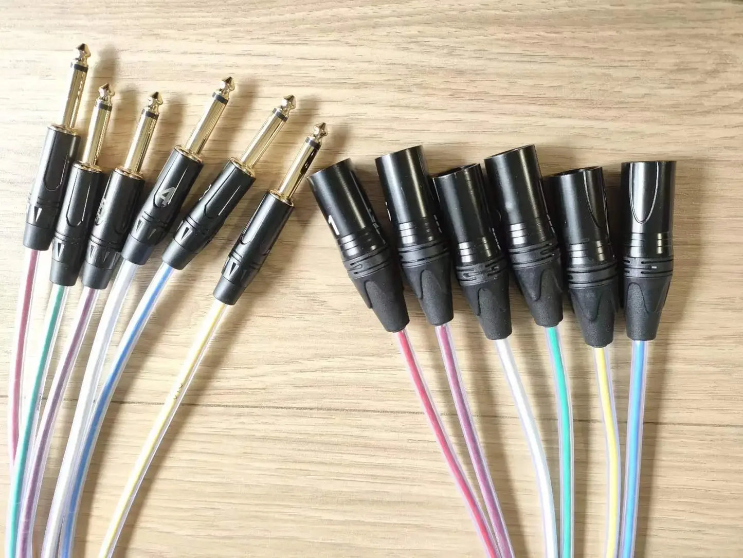 2 4 6 8 12 16 Channel 3 Pin XLR Cable Male To 6.5MM Professional Multi-Media Snake 6.35MM P10 Audio Extension Cord