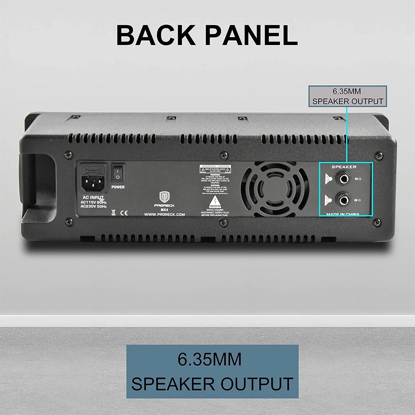 PRORECK MX10 1600W 6-channel Powered Bluetooth Mixer with 10inch Passive Speakers PA System Mixer/Amp/Stands/Mic