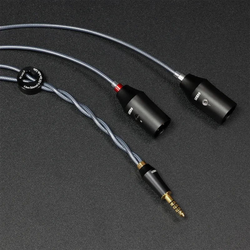BC44XLR 4.4mm Balanced Input To XLR 3Pin Output Shielding Signal Cable Double Shielded Coaxial Structure