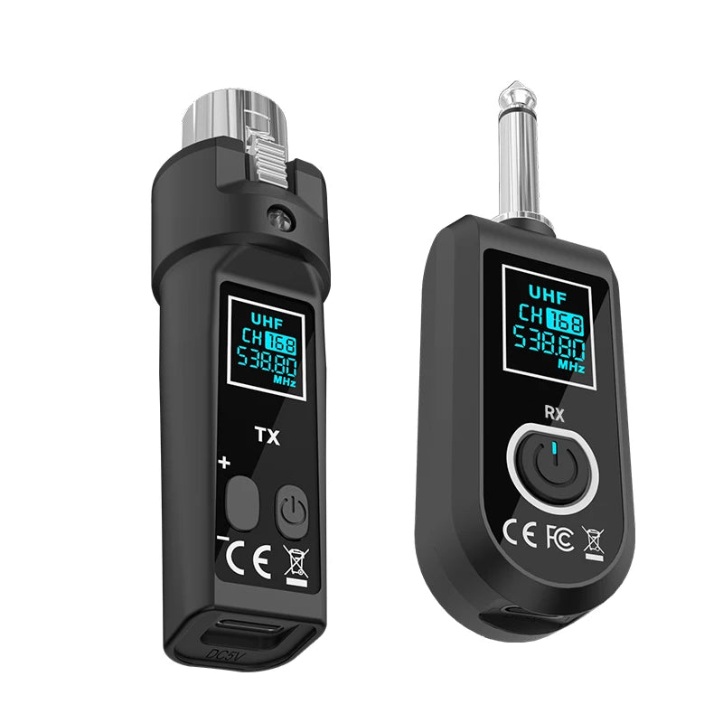 Professional Wireless XLR transmitter and UHF receiver wireless microphone system for BETA58 SM58 dynamic microphone audio mixer