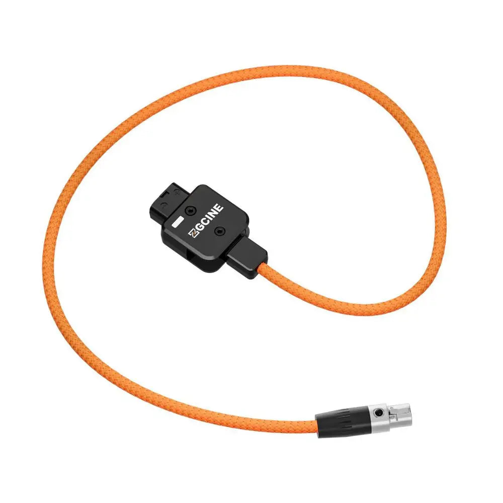 ZGCINE DT-MX D-Tap to 4Pin Mini XLR Power Cable Nylon Braided 14.8V 150W Max 60cm Anti-Reverse Indicator for TVLogic Monitors