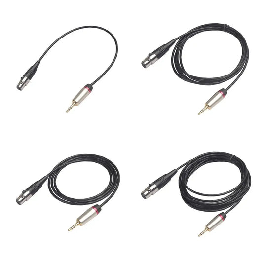 3.5mm Stereo Cable to XLR Female 3 Pin Male Interconnect Cable