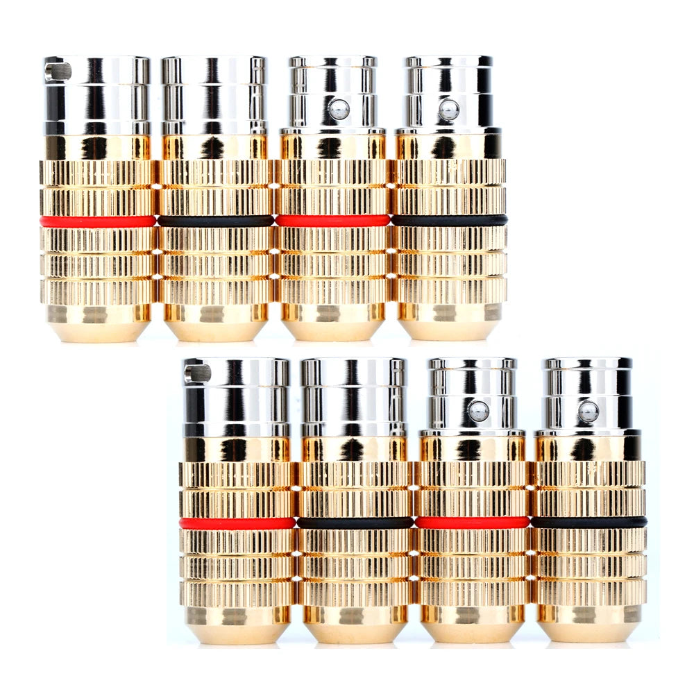 XLR Plug CGM 3pin XLR Audio Plug Rhodium Plated XLR Male and Female Balance Connector Plug for DIY Cable  XR1815