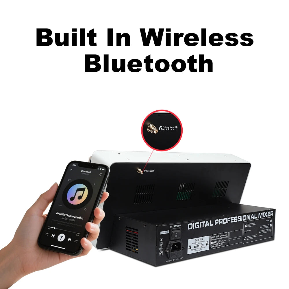 Gooermi AFS Professional Digital Mixer Audio Pro Multiple orbit Channel DJ Mixing Sound Board Console USB PC Recording Input 48V