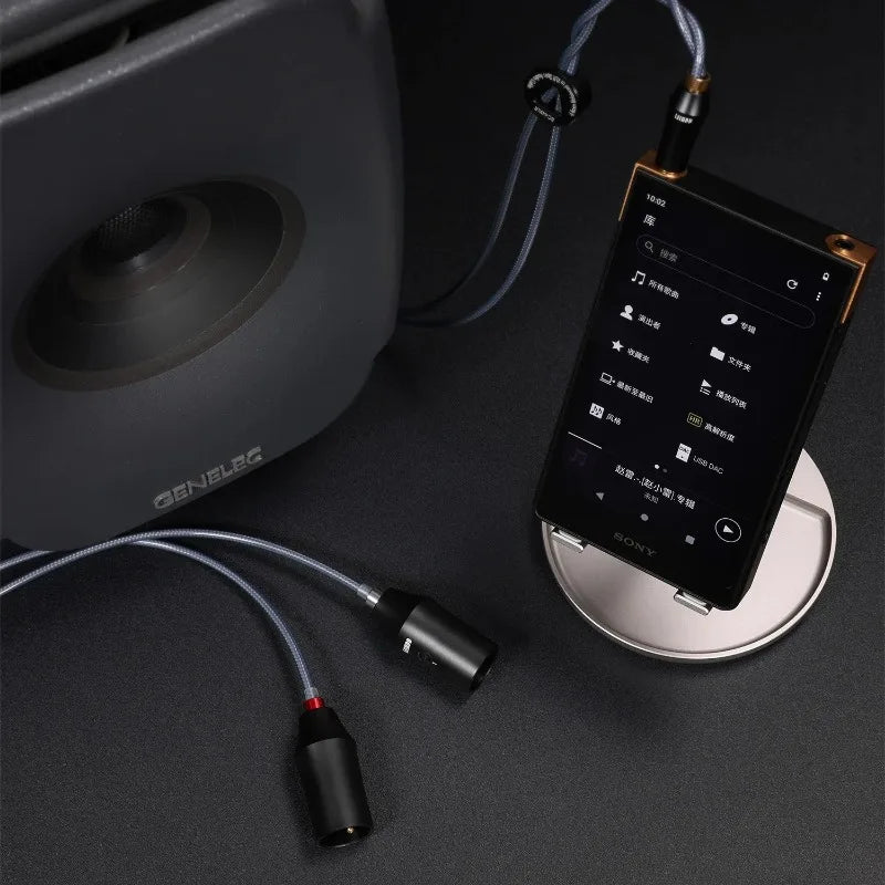 BC44XLR 4.4mm Balanced Input To XLR 3Pin Output Shielding Signal Cable Double Shielded Coaxial Structure