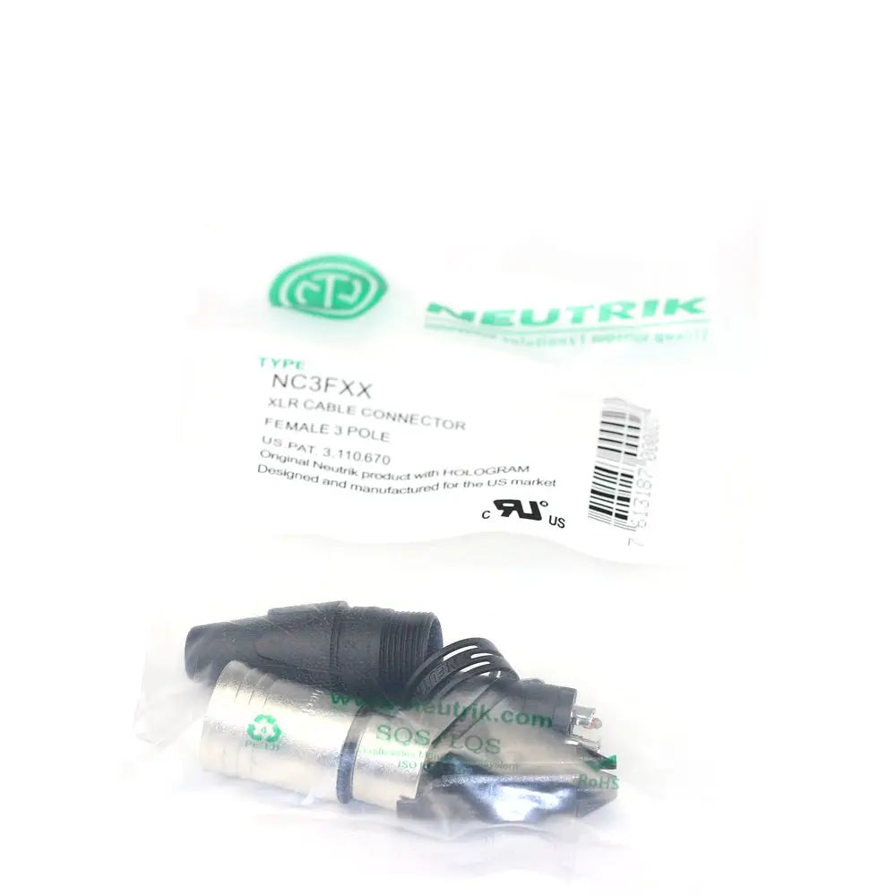 60PCS NEUTRIK xlr plug connector 30PCS NC3MXX Male or 30PCS NC3FXX femelle Un ensemble 3 pin XLR Connecteur for DIY xlr  cable