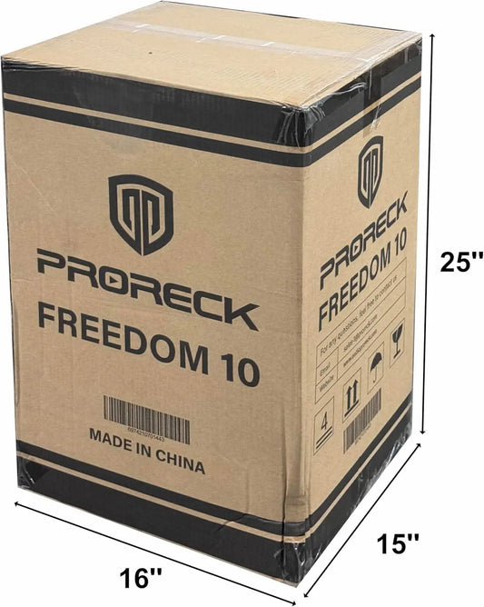 PRORECK 800W 10'' Portable Powered Bluetooth Wireless PA Speaker with 2 Wireless Microphones, Remote Control, Handle and Wheels,