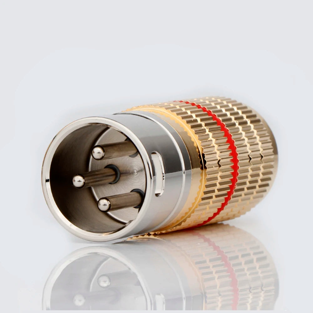 XLR Plug CGM 3pin XLR Audio Plug Rhodium Plated XLR Male and Female Balance Connector Plug for DIY Cable  XR1815