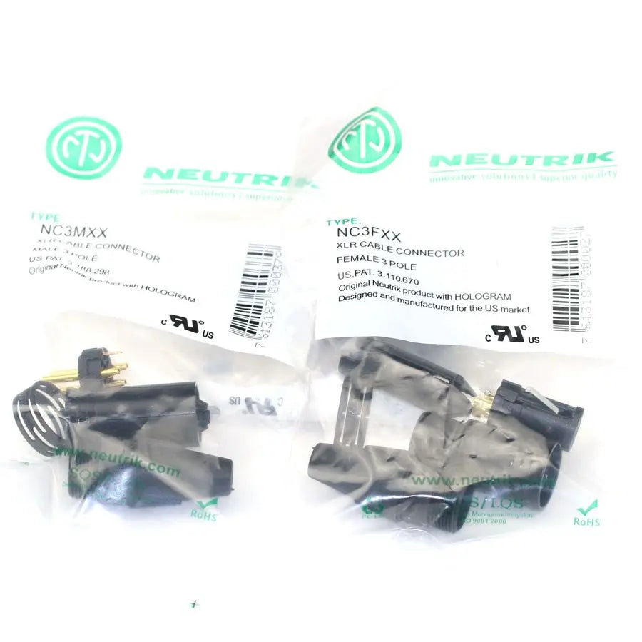 60PCS NEUTRIK xlr plug connector 30PCS NC3MXX Male or 30PCS NC3FXX femelle Un ensemble 3 pin XLR Connecteur for DIY xlr  cable
