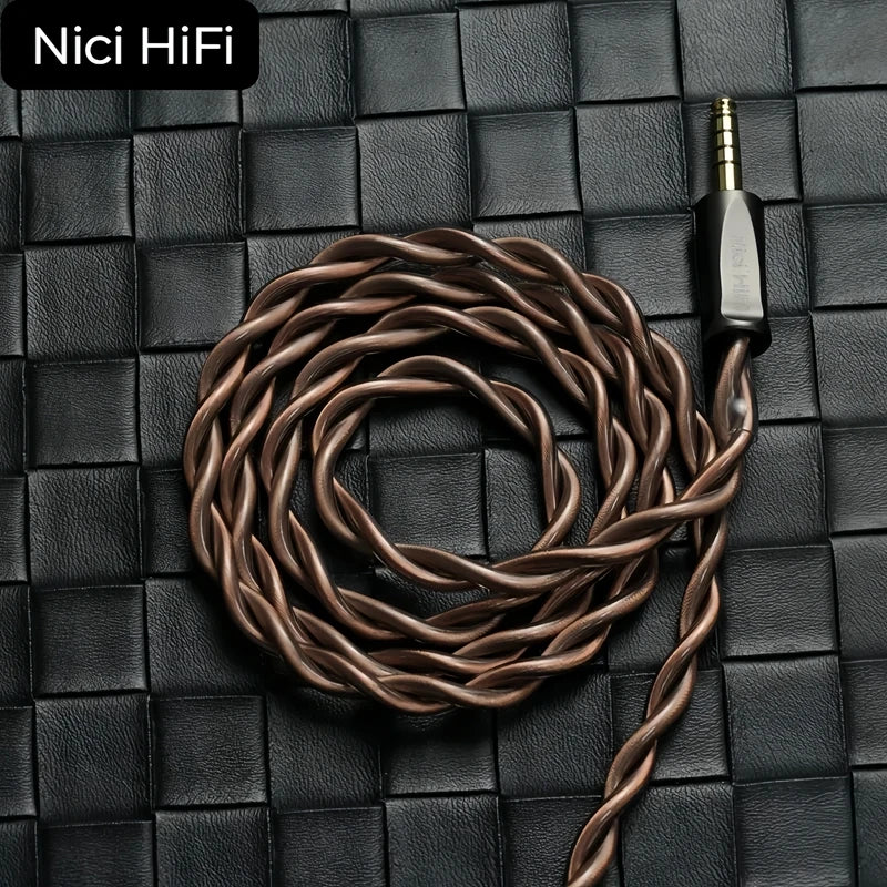Nici HiFi-20 2 Core Headphone Cable For Dan Clark Audio Aeon Alpha Expanse Ether Stealth XLR 4.4mm 2m 3m Upgrade Balanced Cable