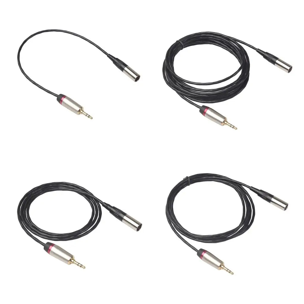3.5mm To XLR Male Stereo Cable 1/8 Inch Adapter Cord 2M 1M 0.