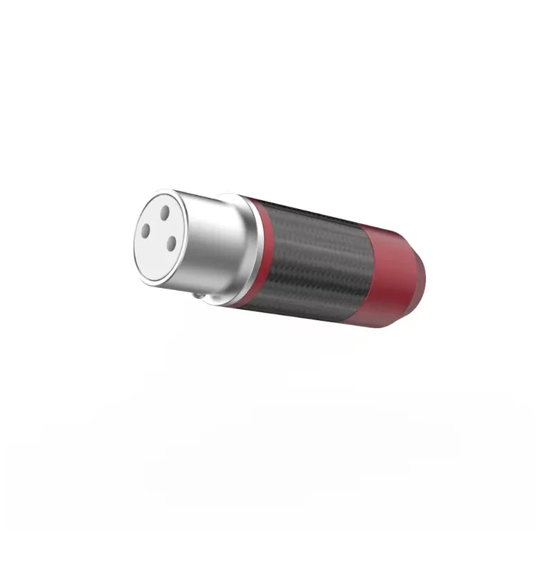 VIBORG XM203AG XF203AG Pure silver XLR Plug Connector Jack Hifi Audio MIC Cable Pure silver Balance Connector solid silver xlr