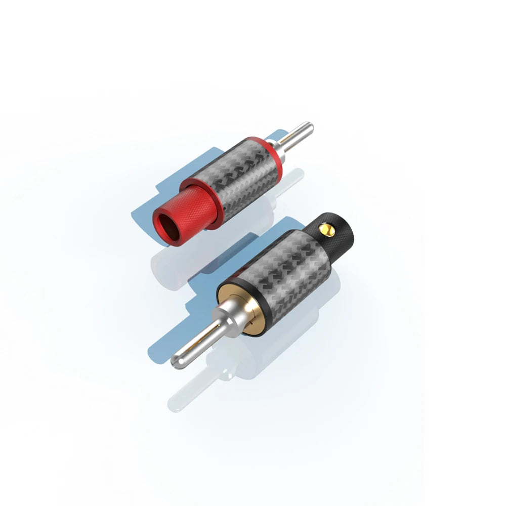 High End VIBORG XM203AG/VB404AG/VS703ag Pure Solid Silver XLR RCA Banana Y Spade Plug HiFi Audio Speaker Cable Wire Connector