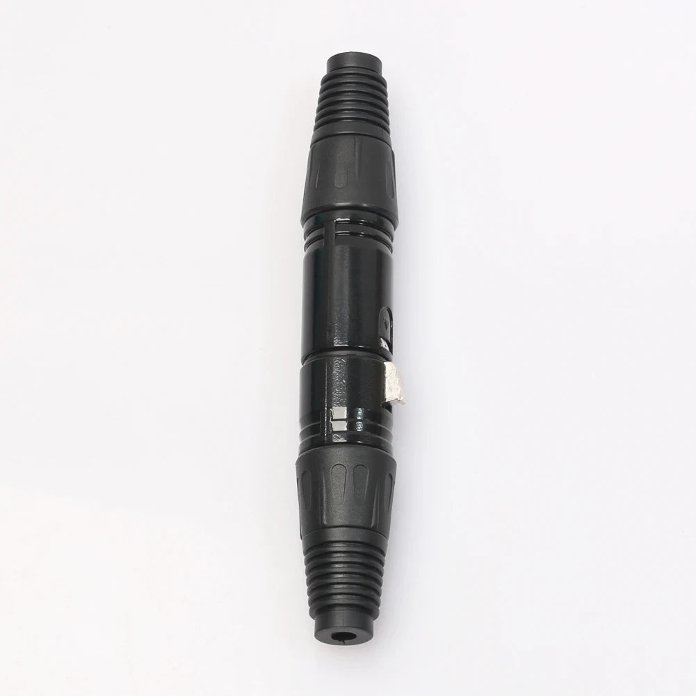 5Pairs Audio Microphone Cable Connector Mini 3Pin XLR Mike Wire Connect Plugs Black Replacement  for Audio Equipment