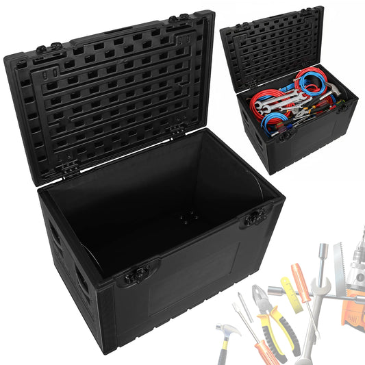 Utility Cable Trunk Road Case with Wheels Stackable ATA Rolling Road Case Waterproof for Pro Audio & DJ Equipment Storage