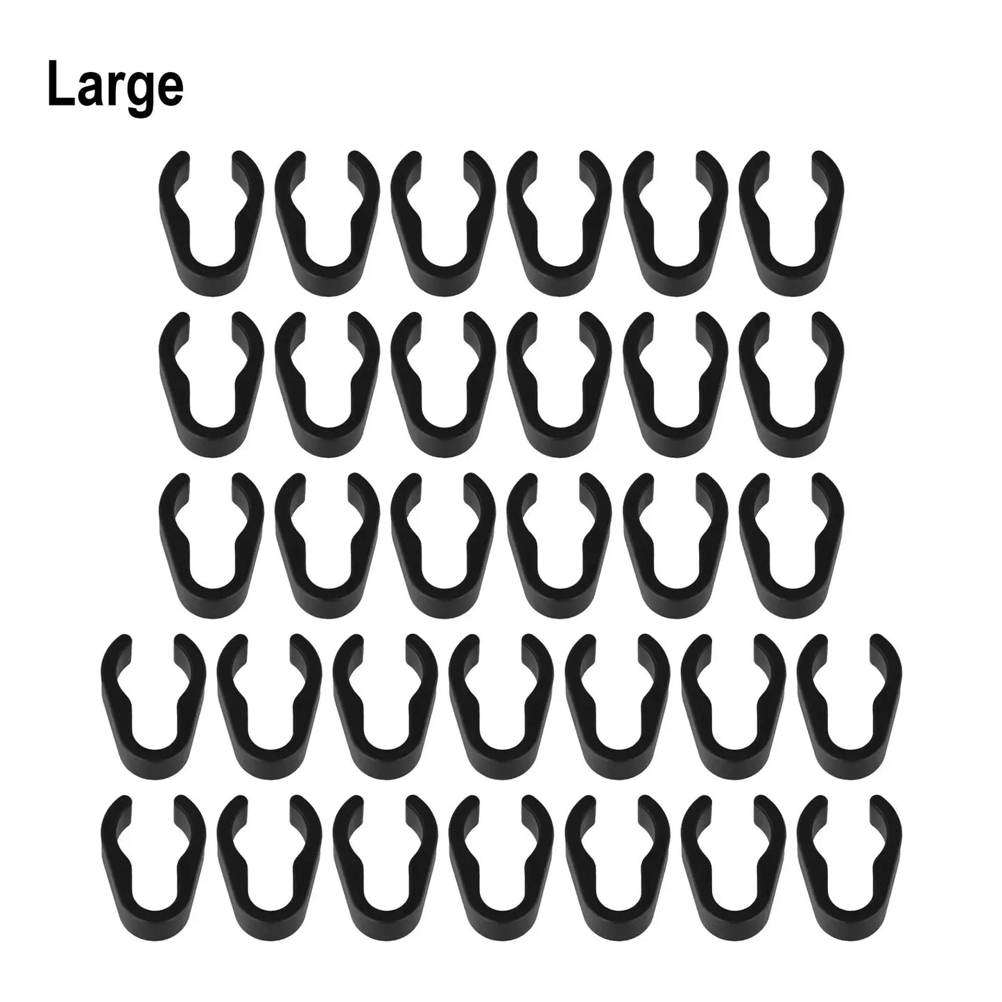 32Pcs Microphone Stand Cable Clips Boom Pole Cable Clips Clamp Plastic Mount Small Wire Clips Pro Audio Equipment Accessories