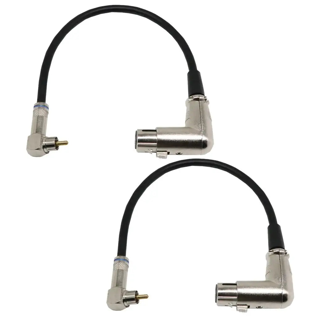 XLR to RCA Converter Premium 1ft Audio Cable Shielded for Mixing Console Speaker Amplifier Equipment