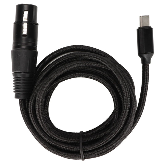 Recording Line USB C to XLR Female Cable Low Noise HIFI Plug and Play USB C Microphone Cable for Windows USB C Microphone Cable