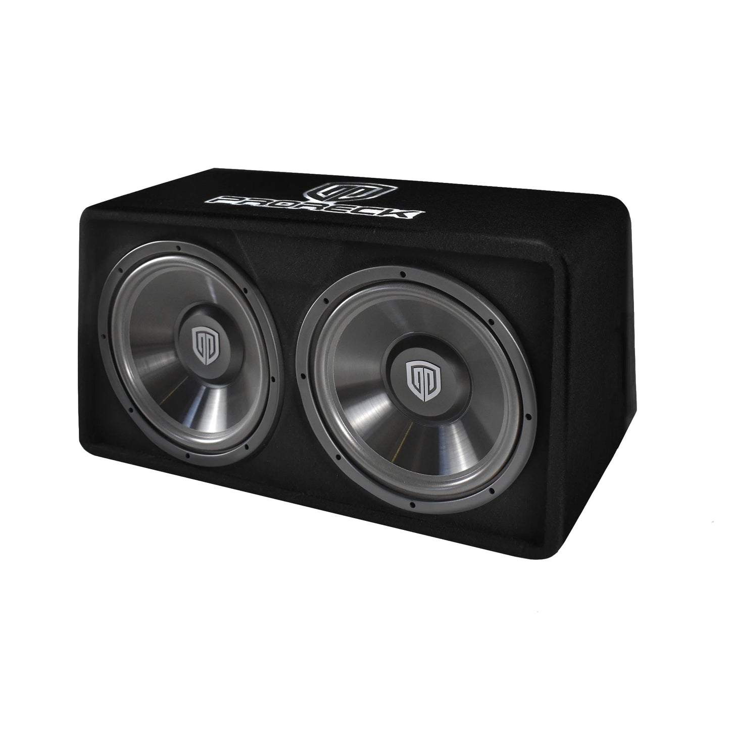 PRORECK PR-122M 1500W Dual 12" Car Subwoofer Enclosure Audio with Subwoofer，Mono Block Amplifier and Wiring Installation Kit