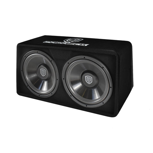 PRORECK PR-122M 1500W Dual 12" Car Subwoofer Enclosure Audio with Subwoofer，Mono Block Amplifier and Wiring Installation Kit