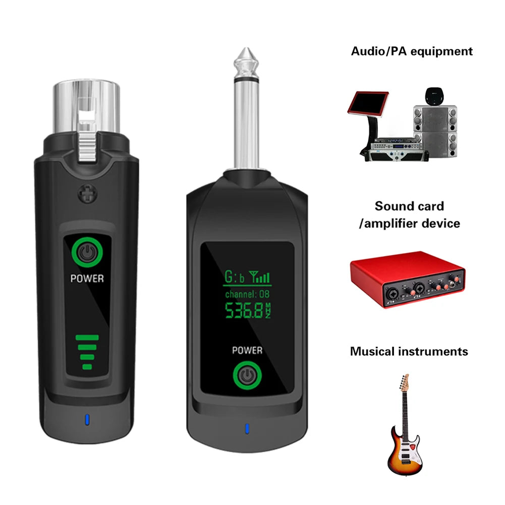 Wireless Microphone Converter UHF XLR Transmitter and Receiver Wired To Wireless System for Audio Mixer Dynamic Mic Electric Gui