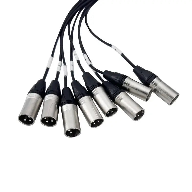 PRORECK 8-Channel Circuit Board Splitter Snake Cables XLR TRS Combo 3ft x 10ft