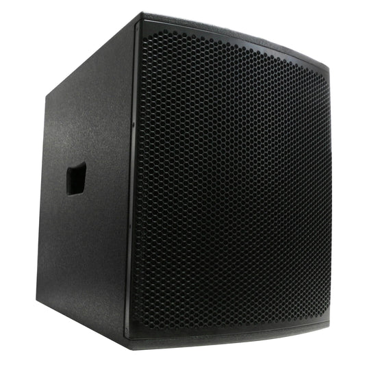 Accuracy Pro Audio WHN15APS1 15 Inch Active Wooden Class H Amplifier Box Professional Audio 15" Powered Subwoofers Speakers