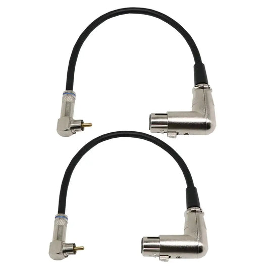 XLR to RCA Converter Premium 1ft Audio Cable Shielded for Mixing Console Speaker Amplifier Equipment