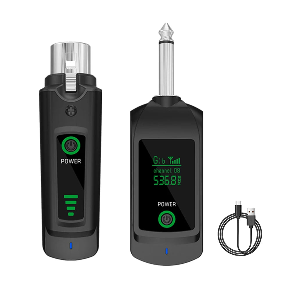 Wireless Microphone Converter UHF XLR Transmitter and Receiver Wired To Wireless System for Audio Mixer Dynamic Mic Electric Gui