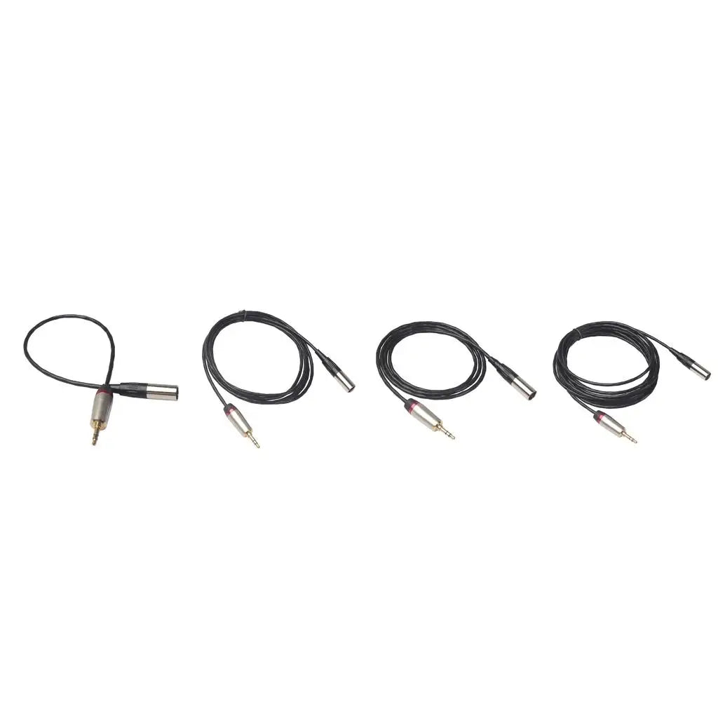 3.5mm To XLR Male Stereo Cable 1/8 Inch Adapter Cord 2M 1M 0.