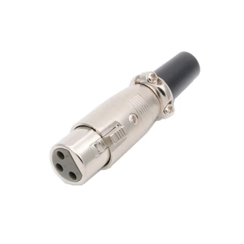 90 Degree Angle 3Pin XLR Male and Female Microphone Audio Cable Connector Metal Cannon Cable Plug Terminals 3Core XLR Mixer Plug