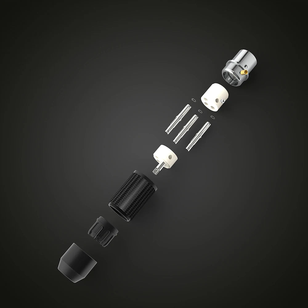 VIBORG XM203AG XF203AG Pure silver XLR Plug Connector Jack Hifi Audio MIC Cable Pure silver Balance Connector solid silver xlr